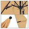 California Umbrella 7.5' Black Aluminum Market Patio Umbrella, Pacifica Beige 194061334959 - alternate 2